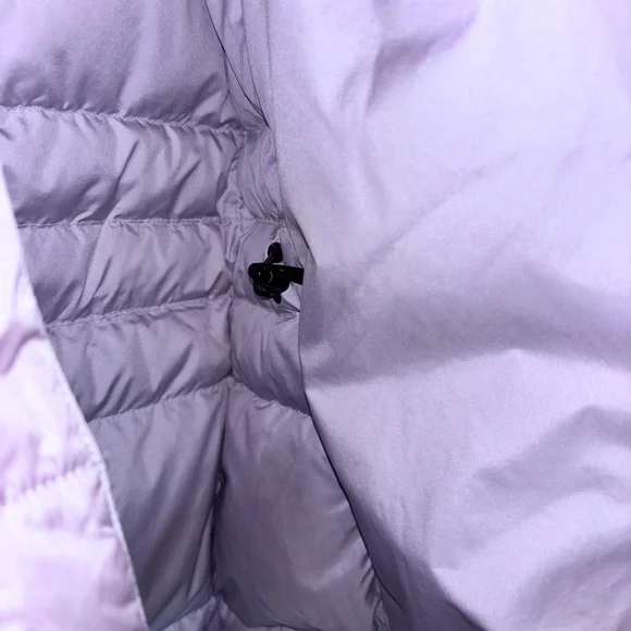 The North Face Women's Puffer Metropolis Parka Down Coat Lavender Lg Hood - Picture 9 of 11